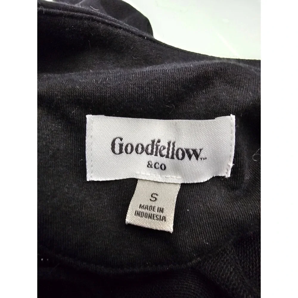 Goodfellow‎ & Co Mens Quarter Zip Pullover Sweatshirt Black Small F00377417